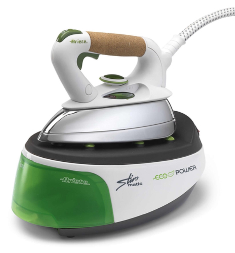ARIETE Ferro da stiro con caldaia Ariete EcoPower Stream 0.8 LT 1600 W bianco e verde